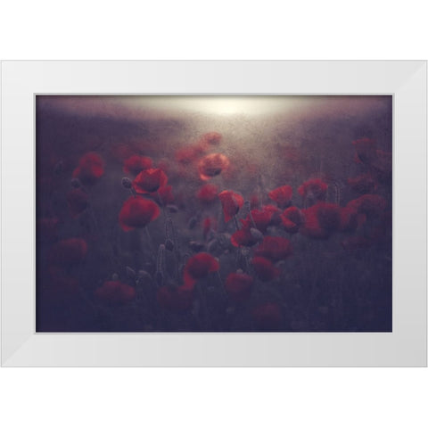 Flowers for Womens Day White Modern Wood Framed Art Print by Kazamil, Farid