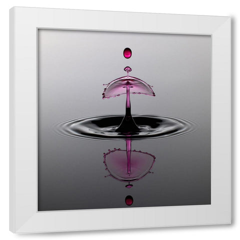 Water Art White Modern Wood Framed Art Print by Schade, Peter