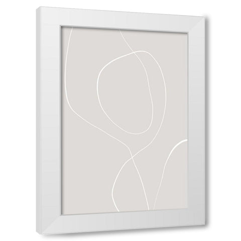 Getting Soft White Modern Wood Framed Art Print by Sawall, Anastasia