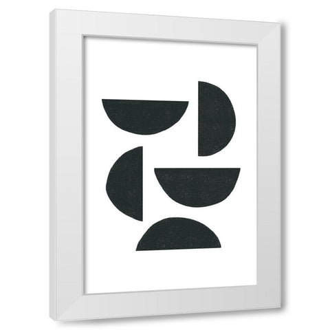 My kind of Balance White Modern Wood Framed Art Print by Sawall, Anastasia