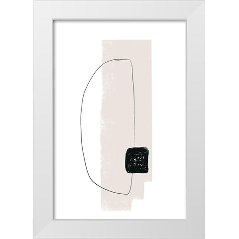 Overlap White Modern Wood Framed Art Print by Sawall, Anastasia