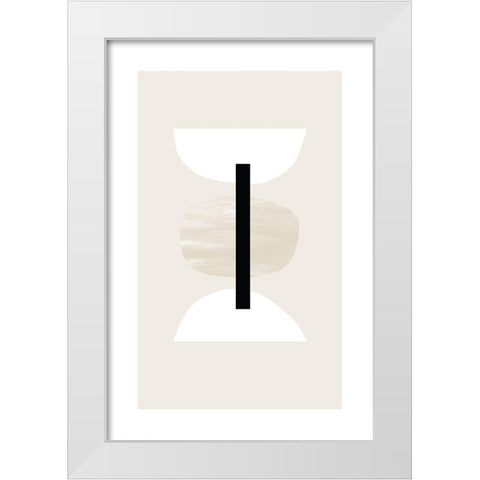 Closed Trio White Modern Wood Framed Art Print by Sawall, Anastasia