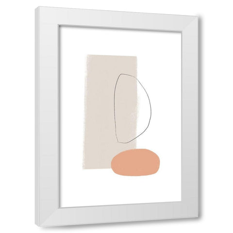 Feels White Modern Wood Framed Art Print by Sawall, Anastasia