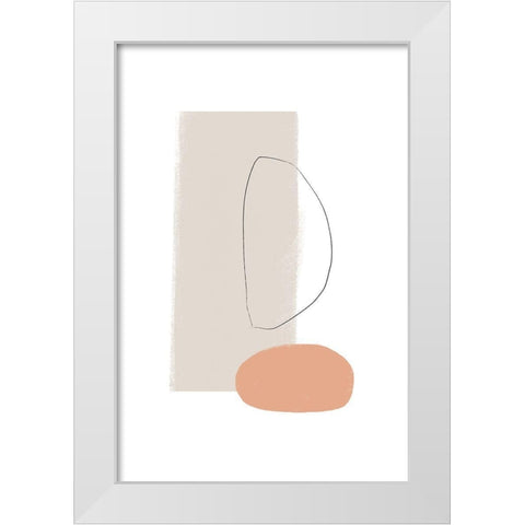 Feels White Modern Wood Framed Art Print by Sawall, Anastasia