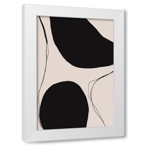 Keep your Balance White Modern Wood Framed Art Print by Sawall, Anastasia