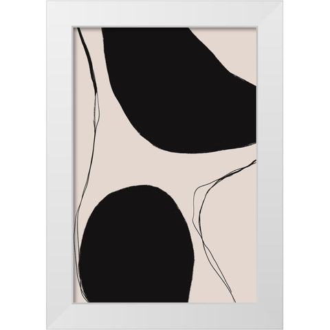 Keep your Balance White Modern Wood Framed Art Print by Sawall, Anastasia