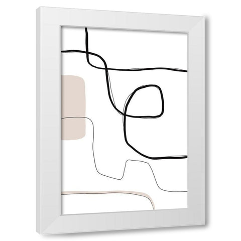 One Way or Another White Modern Wood Framed Art Print by Sawall, Anastasia