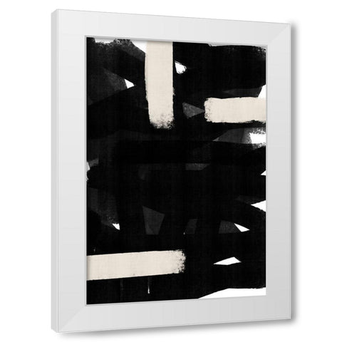 Abstracto Crossed White Modern Wood Framed Art Print by Sawall, Anastasia