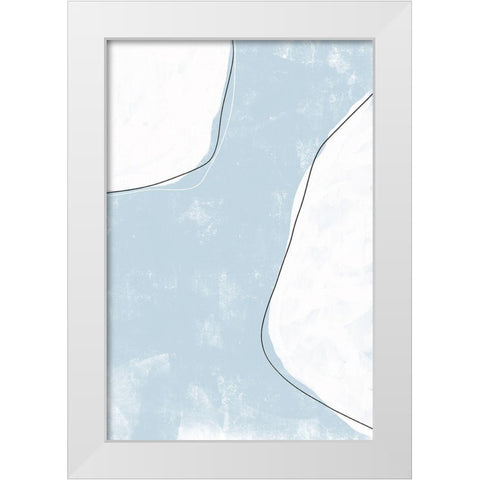 Abstracto Outlined White Modern Wood Framed Art Print by Sawall, Anastasia