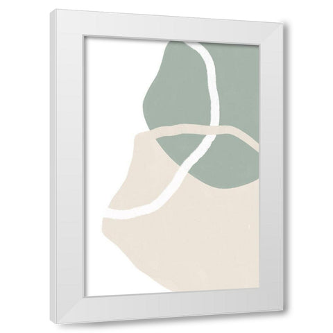 Free Forms Two and a half White Modern Wood Framed Art Print by Sawall, Anastasia