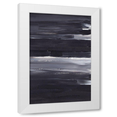 Shades of Blue White Modern Wood Framed Art Print by Sawall, Anastasia