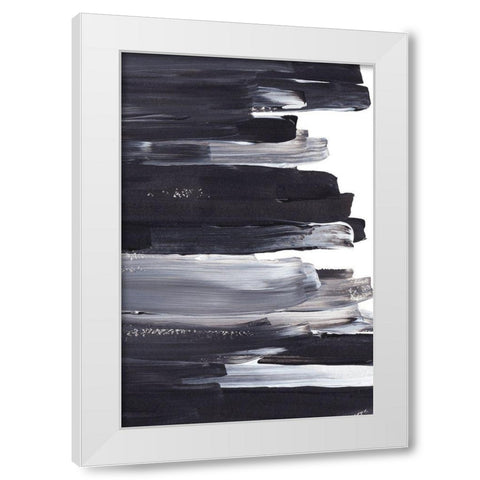 Wave after Wave White Modern Wood Framed Art Print by Sawall, Anastasia