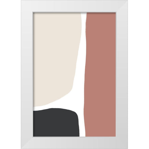 Natural Shades Trio White Modern Wood Framed Art Print by Sawall, Anastasia
