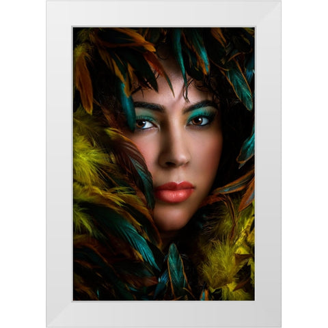 Untitled White Modern Wood Framed Art Print by Pandya, Hardik