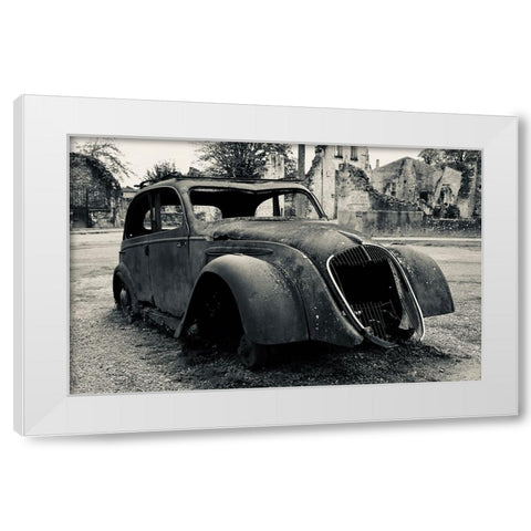 French History White Modern Wood Framed Art Print by Alcantara, Miguel