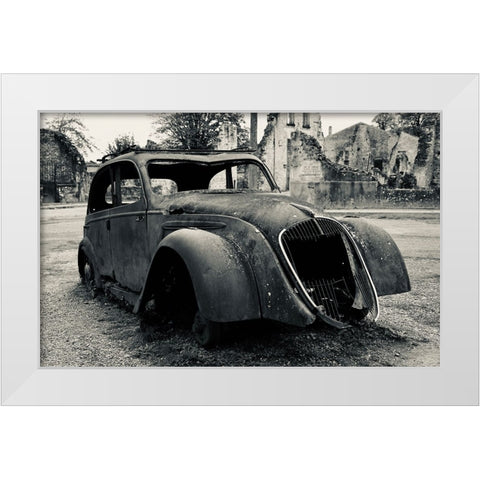 French History White Modern Wood Framed Art Print by Alcantara, Miguel