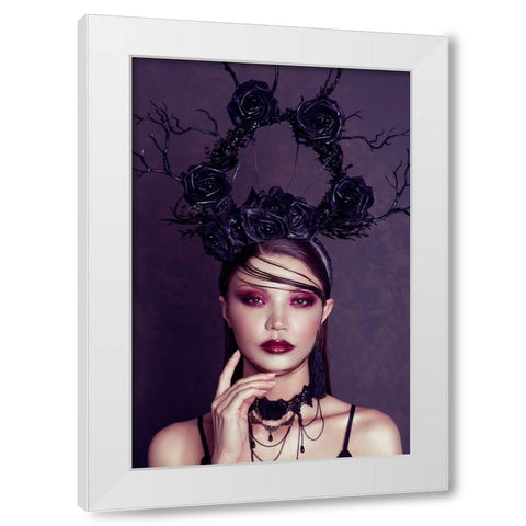 my wich White Modern Wood Framed Art Print by Amar, Yoni