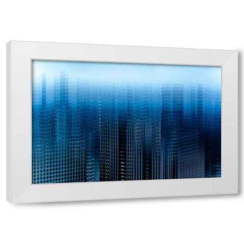 tokyo layers White Modern Wood Framed Art Print by Makoto, Sasaki