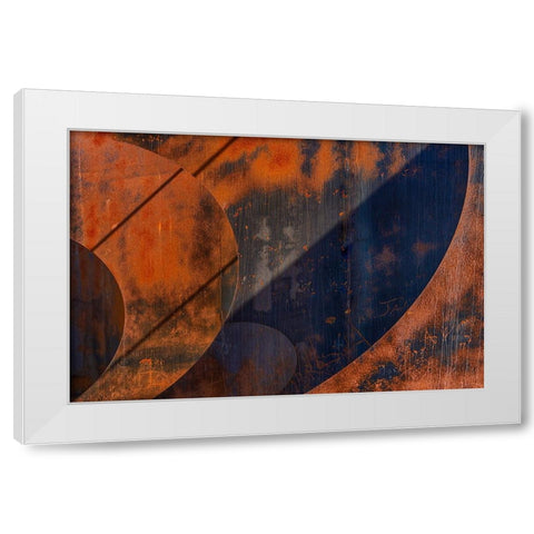 Artistic rusty look White Modern Wood Framed Art Print by Van Son, Greetje