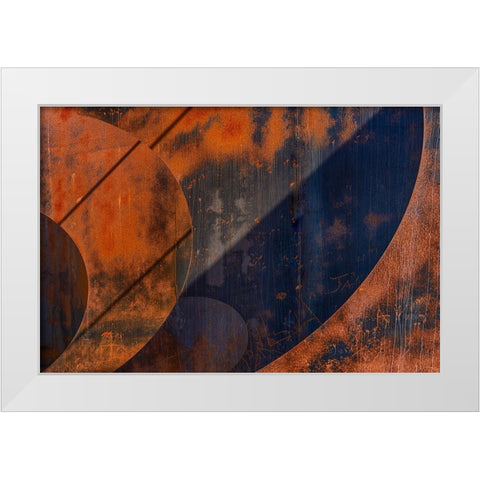 Artistic rusty look White Modern Wood Framed Art Print by Van Son, Greetje
