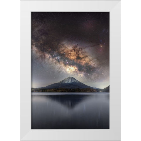 Sanctuary of Stars White Modern Wood Framed Art Print by Harlock