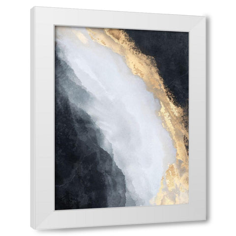 Stream White Modern Wood Framed Art Print by Fredriksson, Elisabeth