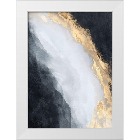 Stream White Modern Wood Framed Art Print by Fredriksson, Elisabeth
