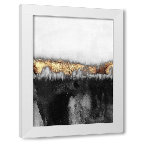 Gloomy White Modern Wood Framed Art Print by Fredriksson, Elisabeth