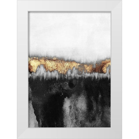 Gloomy White Modern Wood Framed Art Print by Fredriksson, Elisabeth