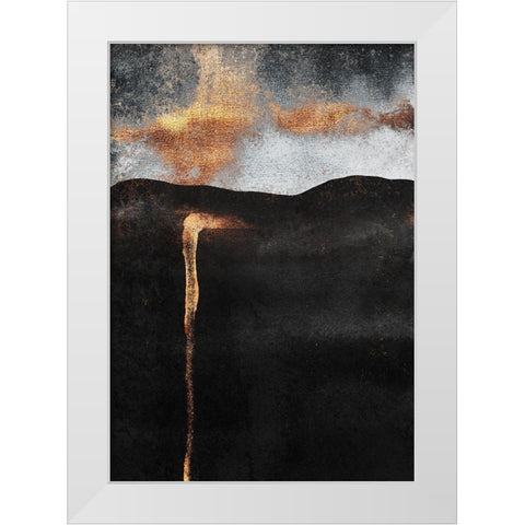 Ember White Modern Wood Framed Art Print by Fredriksson, Elisabeth