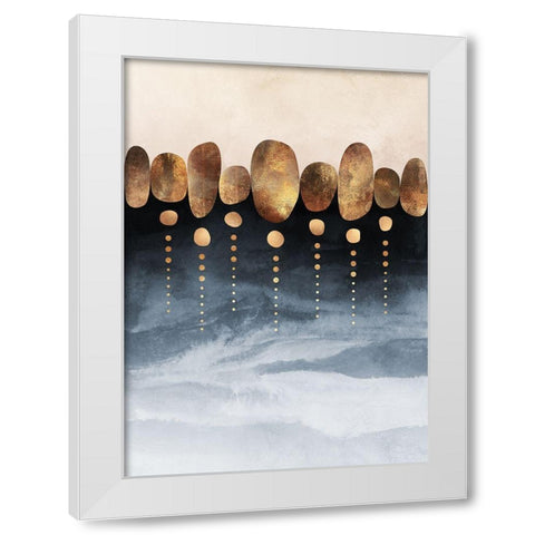 Natural Abstraction White Modern Wood Framed Art Print by Fredriksson, Elisabeth