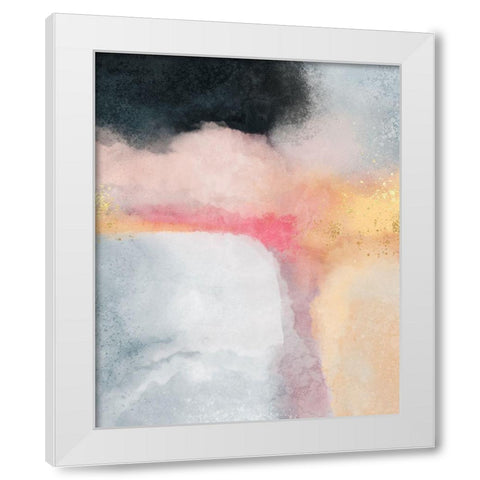 Billow White Modern Wood Framed Art Print by Fredriksson, Elisabeth