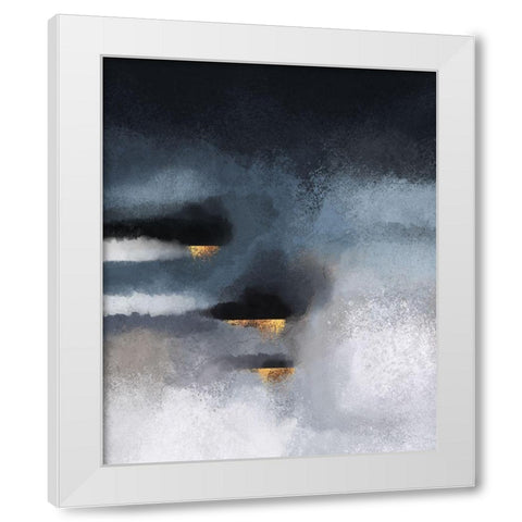 Cloudburst White Modern Wood Framed Art Print by Fredriksson, Elisabeth