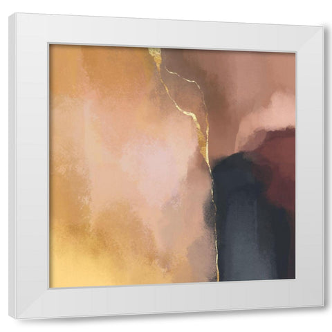 Stay Calm White Modern Wood Framed Art Print by Fredriksson, Elisabeth