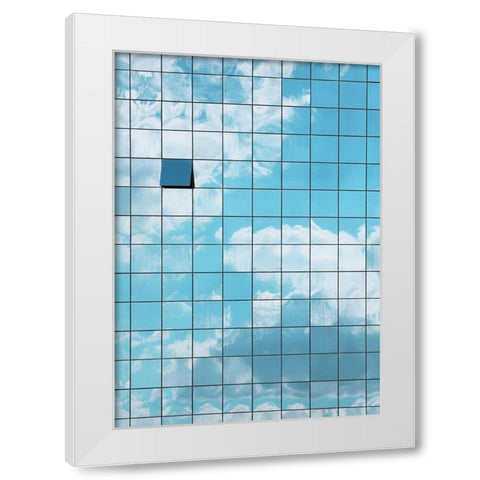 Reflections White Modern Wood Framed Art Print by Cederberg, Marcus