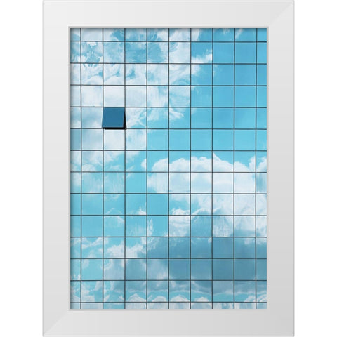 Reflections White Modern Wood Framed Art Print by Cederberg, Marcus