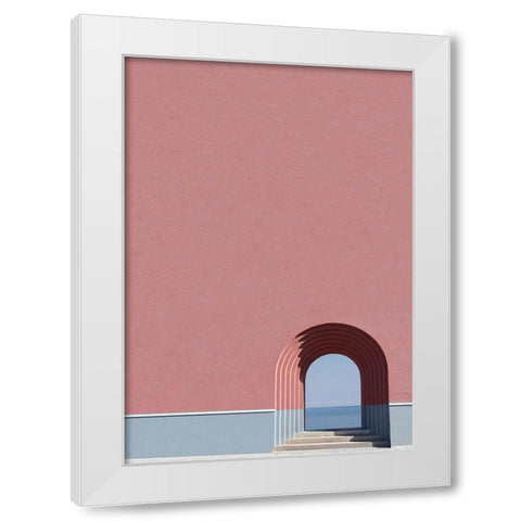 Look the ocean White Modern Wood Framed Art Print by Cederberg, Marcus