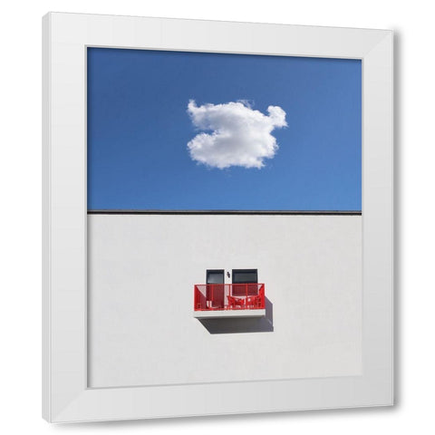 Local forecast White Modern Wood Framed Art Print by Cederberg, Marcus