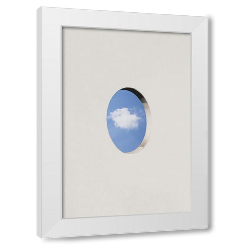 Cloud services White Modern Wood Framed Art Print by Cederberg, Marcus
