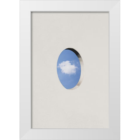 Cloud services White Modern Wood Framed Art Print by Cederberg, Marcus