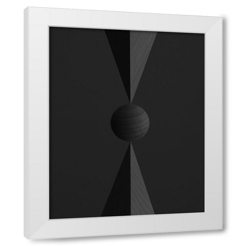 object White Modern Wood Framed Art Print by Miyake, Shiro