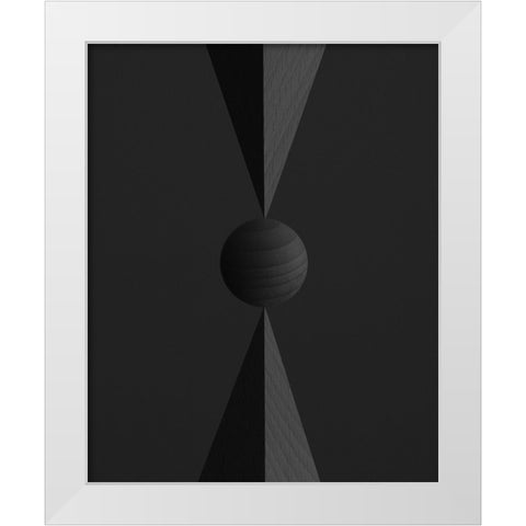 object White Modern Wood Framed Art Print by Miyake, Shiro