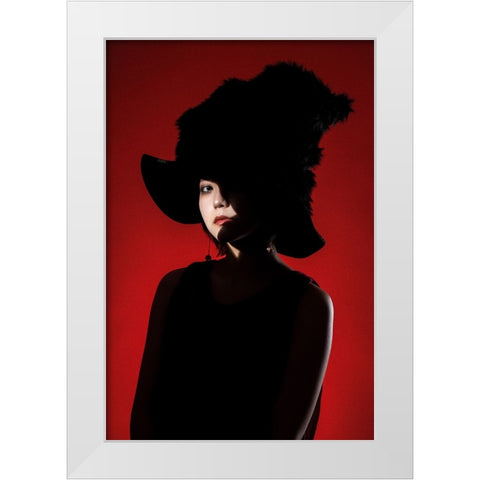 Red World White Modern Wood Framed Art Print by Sumimoto, Suguru