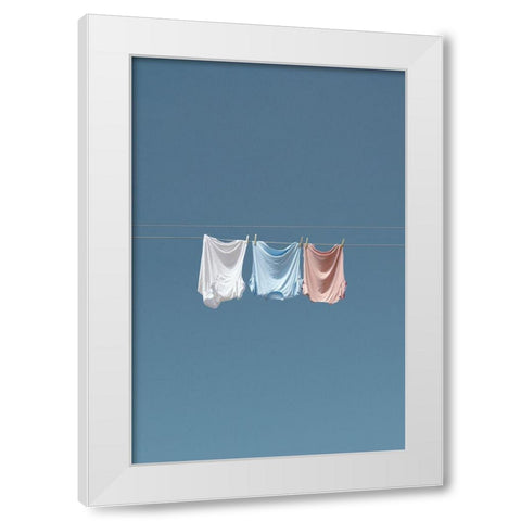 Laundry White Modern Wood Framed Art Print by Cederberg, Marcus