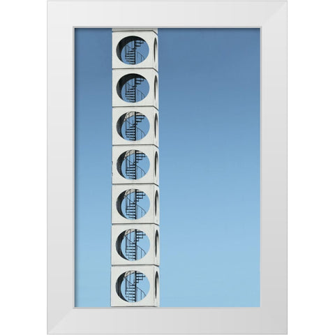 Tower of power White Modern Wood Framed Art Print by Cederberg, Marcus