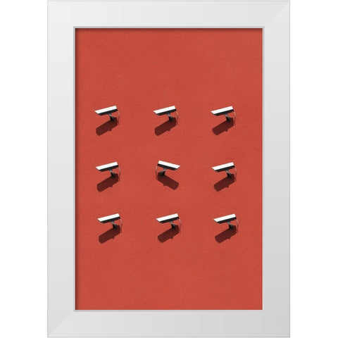 Orwell White Modern Wood Framed Art Print by Cederberg, Marcus