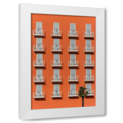 The hotel White Modern Wood Framed Art Print by Cederberg, Marcus
