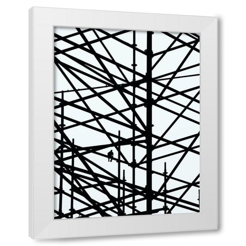 Coffee Break White Modern Wood Framed Art Print by Cederberg, Marcus