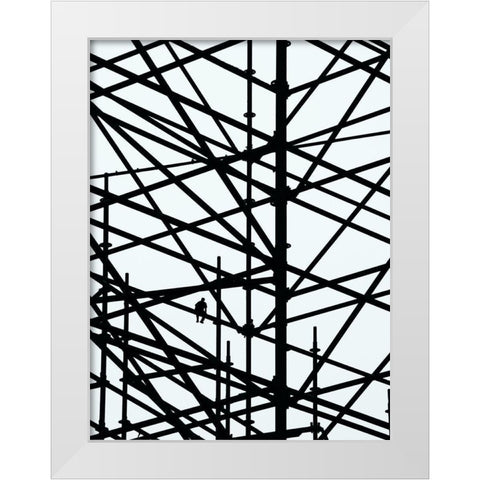 Coffee Break White Modern Wood Framed Art Print by Cederberg, Marcus