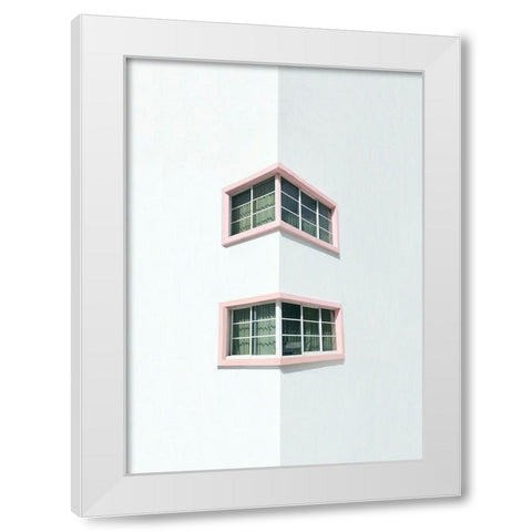 Pink corner White Modern Wood Framed Art Print by Cederberg, Marcus